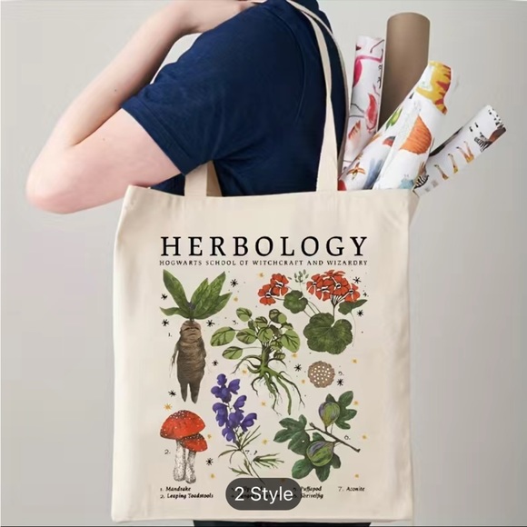 Harry Potter Herbology Canvas Tote - Picture 5 of 6